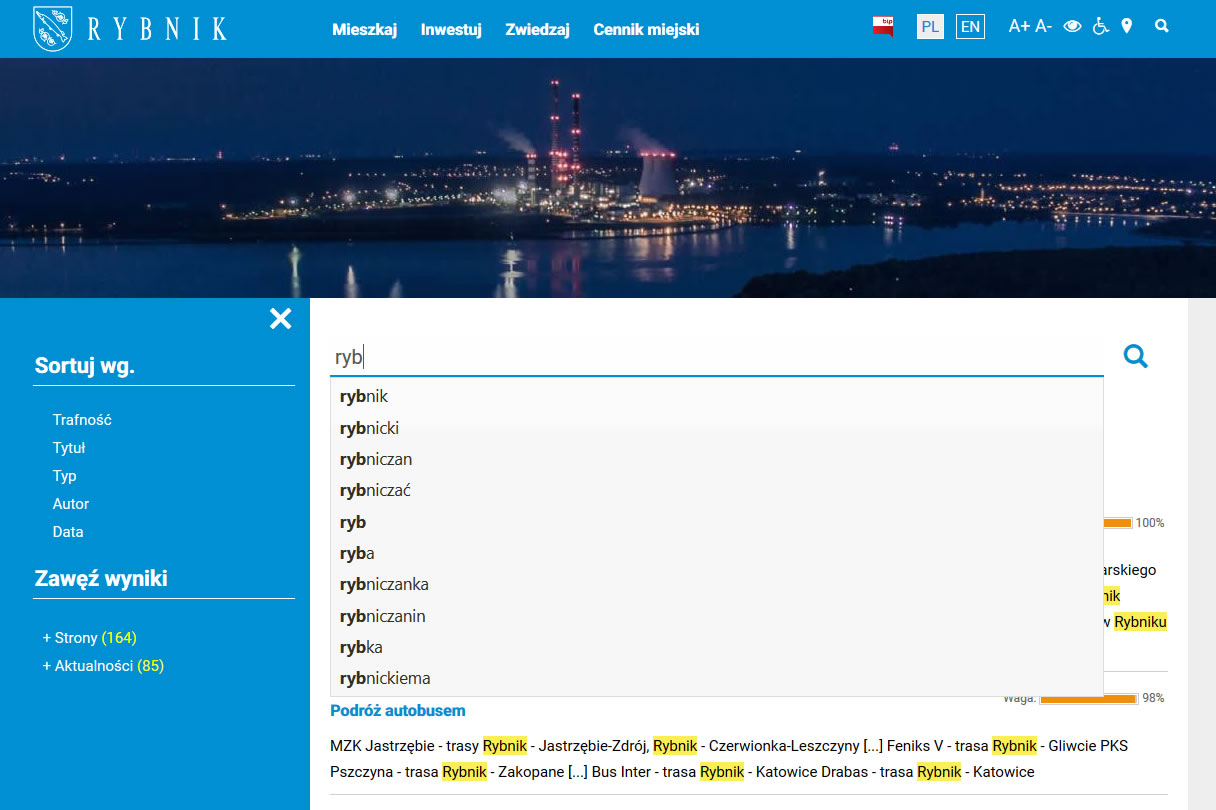 SOLR TYPO3 przykład wykorzystania